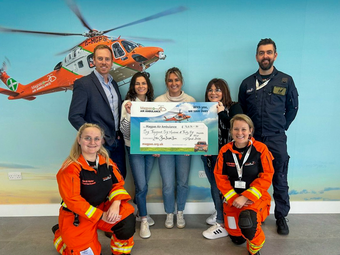 We recently hosted the cheque presentation for the 'Burn Burpee Burn' team who bravely raised a grand total of £6,636.50 for our lifesaving charity! James, Stephen, Kerri and Rosie managed to do over 8,400 burpees in 24 hours. We say thank you, and with you, we save lives.