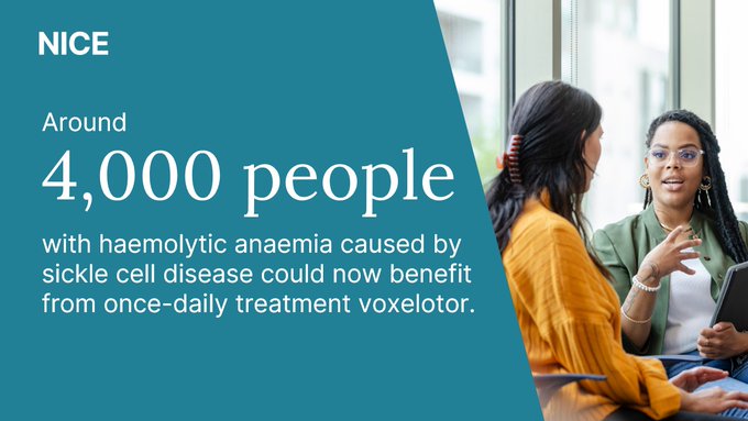 A huge breakthrough today. Voxelotor is now available as treatment for Sickle Cell and through the NHS.