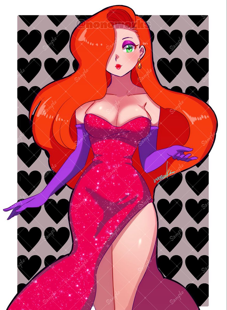Jessica Rabbit🐰 A high-resolution, watermark-free version is available on my FANBOX. See the link in the reply tree for more details