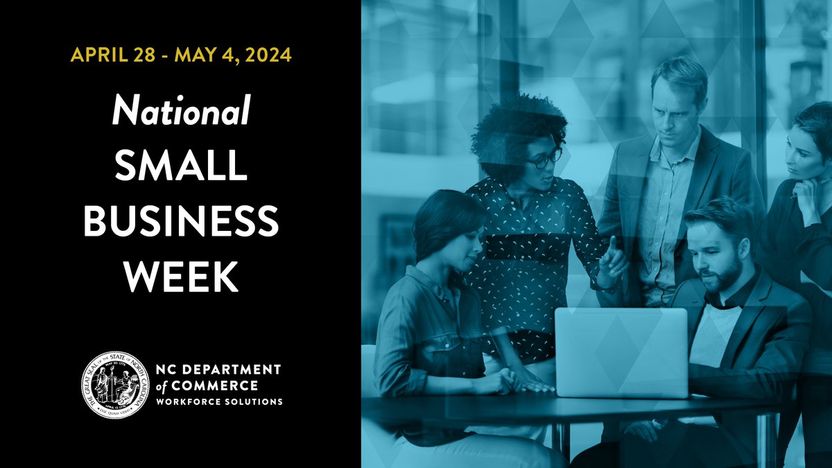 #NCSmallBusinessWeek Highlight: In recent years, we have awarded special #NCWorks Small Business Work-Based Learning grants to 11 local workforce development boards. Find out more: commerce.nc.gov/news/press-rel… 

#smallbiz #SmallBusinessWeek #WorkBasedLearning