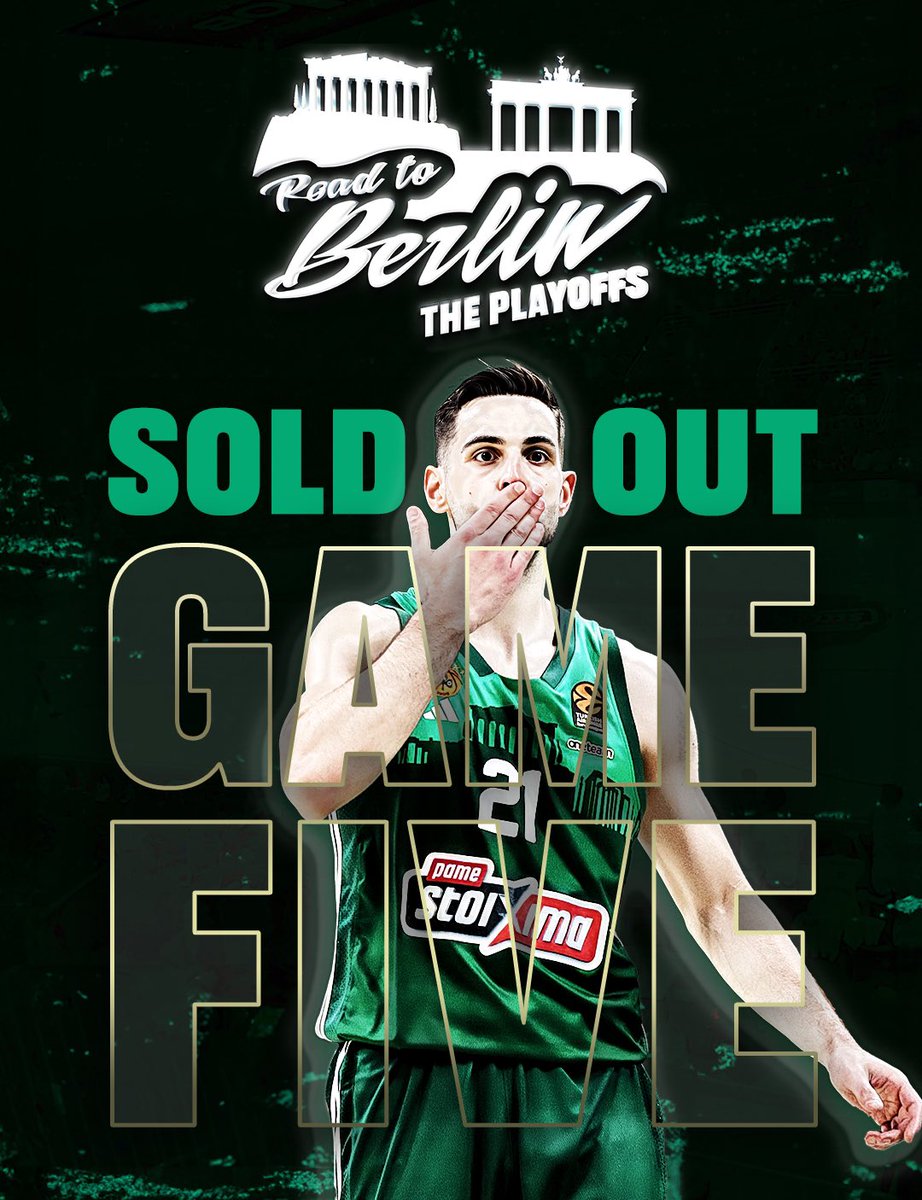 SOLD OUT IN A FLASH! 💥

All tickets were gone in only 6 hours! 

A roaring crowd awaits 😤☘️

#PAOFans, you are amazing! Let’s break the sound records too 🔊

#WeTheGreens #paobcaktor #RoadToBerlin