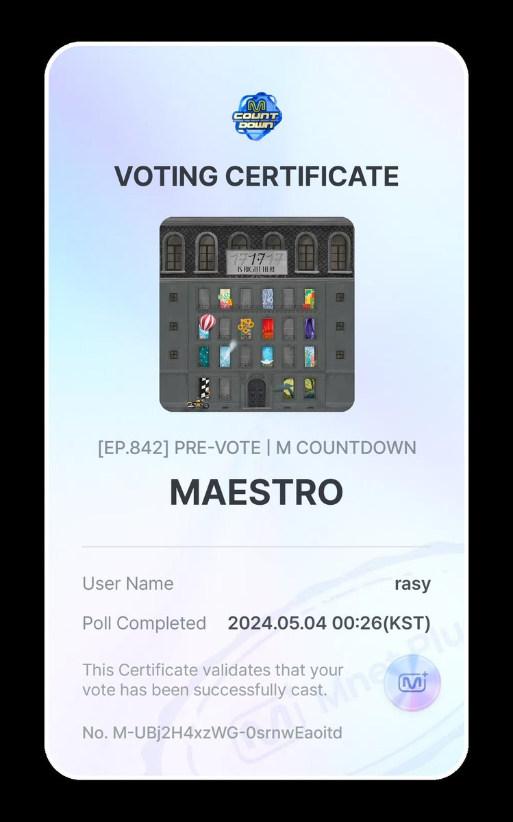 siapa yang udah vote #MAESTRO ??