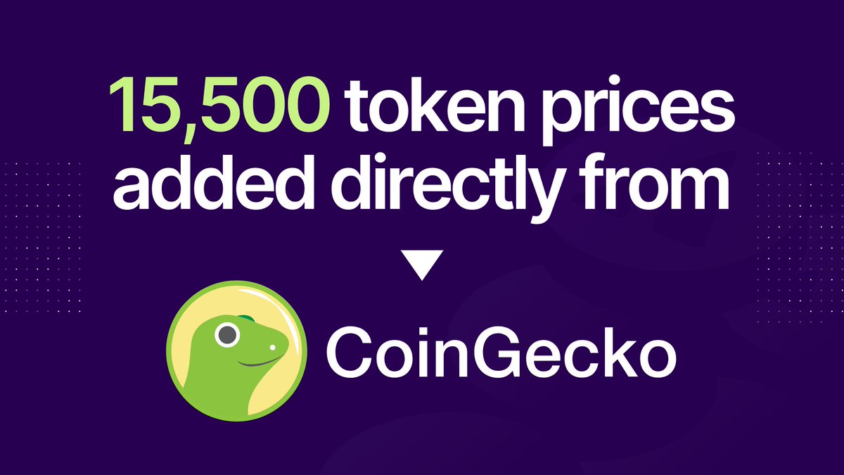 Token prices are getting a major upgrade on Flipside! We've added thousands of native token prices from @coingecko, and refreshed tables to ingest hourly instead of daily — so you get more granularity. It's a big day for token data 🧵