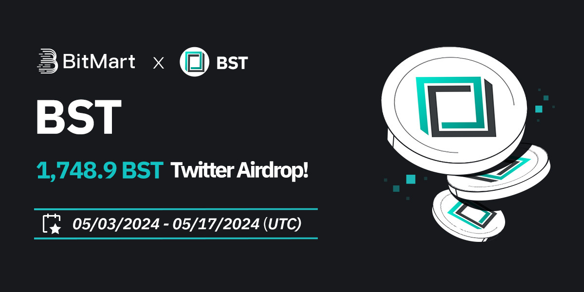 🤩#BitMart X #Blocksquare #Airdrop Round 2 🔥 1⃣ Follow @BitMartExchange & @blocksquare_io 2⃣ Join Telegram: t.me/BitMartExchange & t.me/blocksquare 3⃣ RT, Tag 3 friends & Like 4⃣ Fill in the form: forms.gle/G3hURPR5vTAJx1… 🎁 1,748.9 / 200 lucky winners Sign up now 👉…