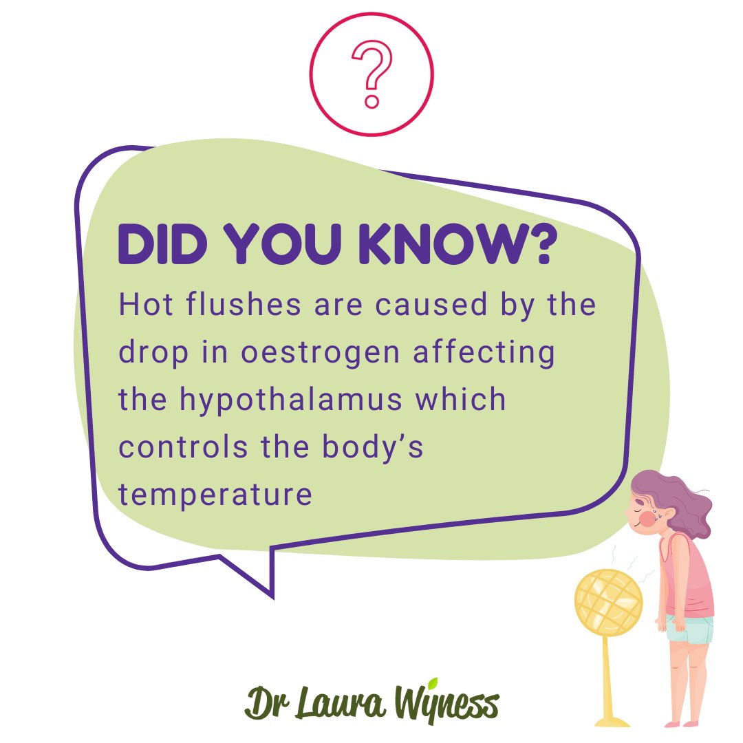 Oestrogen has impacts all over the body, including making our internal thermostat🌡️ go a bit wonky, 🍴we share the science and practical food advice to help with hot flushes in our Eating Well for Menopause book 👇🏻 tinyurl.com/m638trhc 📔