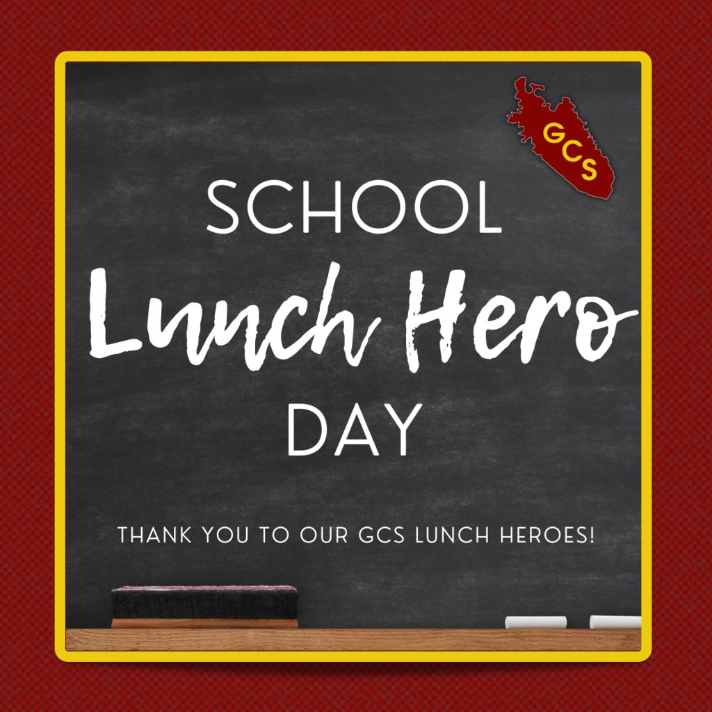 Happy School Lunch Hero Day to the amazing lunch heroes of Garrard County Schools! Thank you for your dedication and hard work in providing nutritious meals to our students every day- you are appreciated!👏