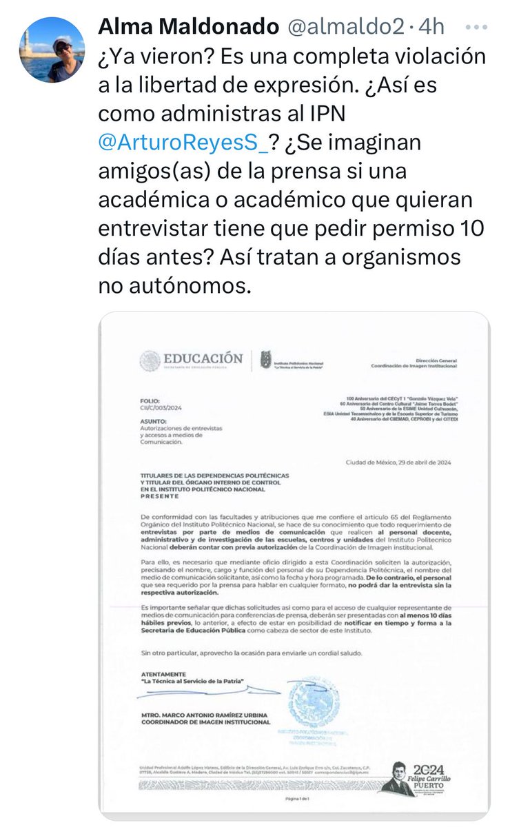 “Cuando te das cuenta de que, para producir, necesitas autorización de quien no produce nada, sabes que tu sociedad está condenada”. 

Ayn Rand

Que ni pintado para el #IPN @IPN_MX y @ArturoReyesS_ y la censura académica que pretenden.