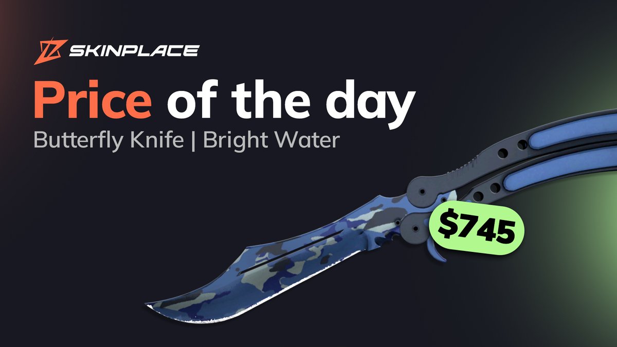 ⚡️A nice price before the weekend 🗓️
Use code 'xplace' or follow the link p.skin.place/xplace
for 3% bonus on your sales 🤑
#gaming #csgogiveaway #csgogiveaways #skinplace #csgo #csgoskins #csgoknife