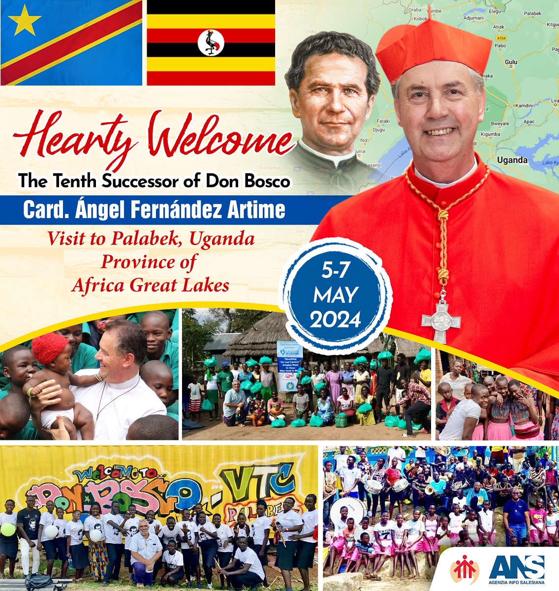 infoANS_EN's tweet photo. RMG – Visit of the #RectorMajor, Card. Fernández Artime, in #Palabek and in Africa 

https://t.co/ciEHnL6UZS https://t.co/fjdp4pHCUk
