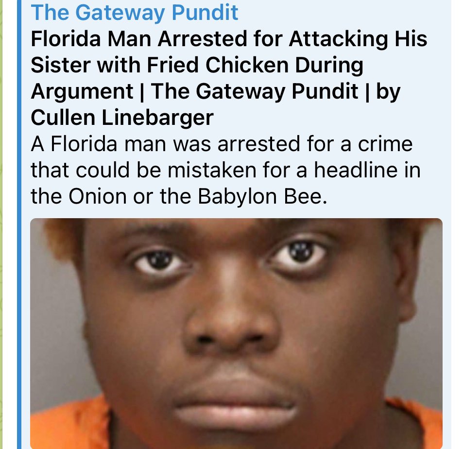 🐔 Florida Man strikes again! 🍗