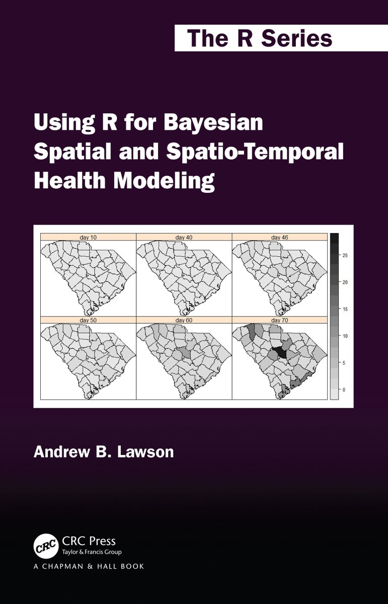 Last chance to book a place on Andrew Lawson's online workshop next month on 'Using #RStats for #Bayesian #Spatial and #SpatioTemporal Health Modeling'. uhasselt.be/bayesian-works… #DataScience #Statistics
