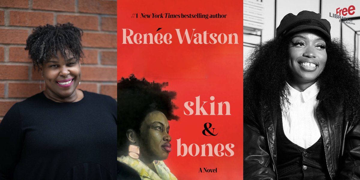 Philly, join us Wed 5/8 for a FREE event with bestselling author @reneewauthor and her new novel skin & bones, in conversation with @harriettsbooks proprietor @jeannineacook. Info: tinyurl.com/mwmmzr2