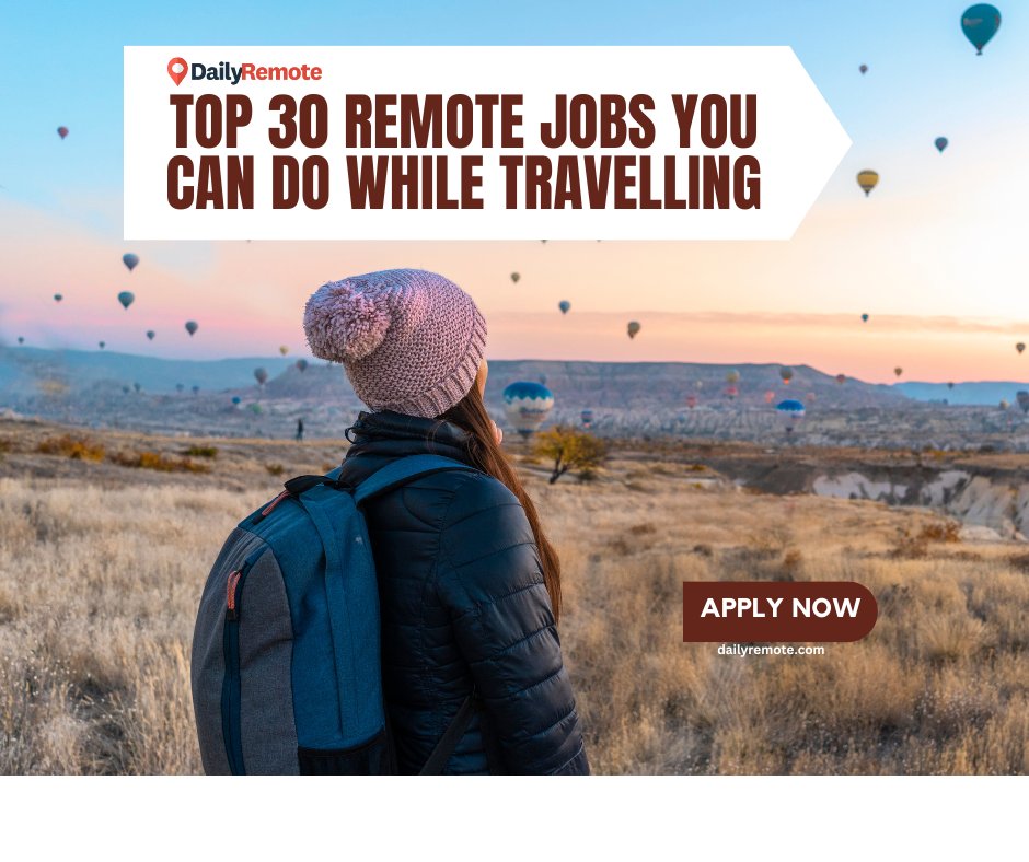 Top highest-paying remote jobs to do while traveling: 1. Blogging 2. Web Designer 3. Data Entry 4. Virtual Assistant 5. Social Media Manager dailyremote.com/remote-work-bl… #highestpayingjobs #remotework #travelandwork #dataentry #virtualassistant #socialmediamanager #workandtravel