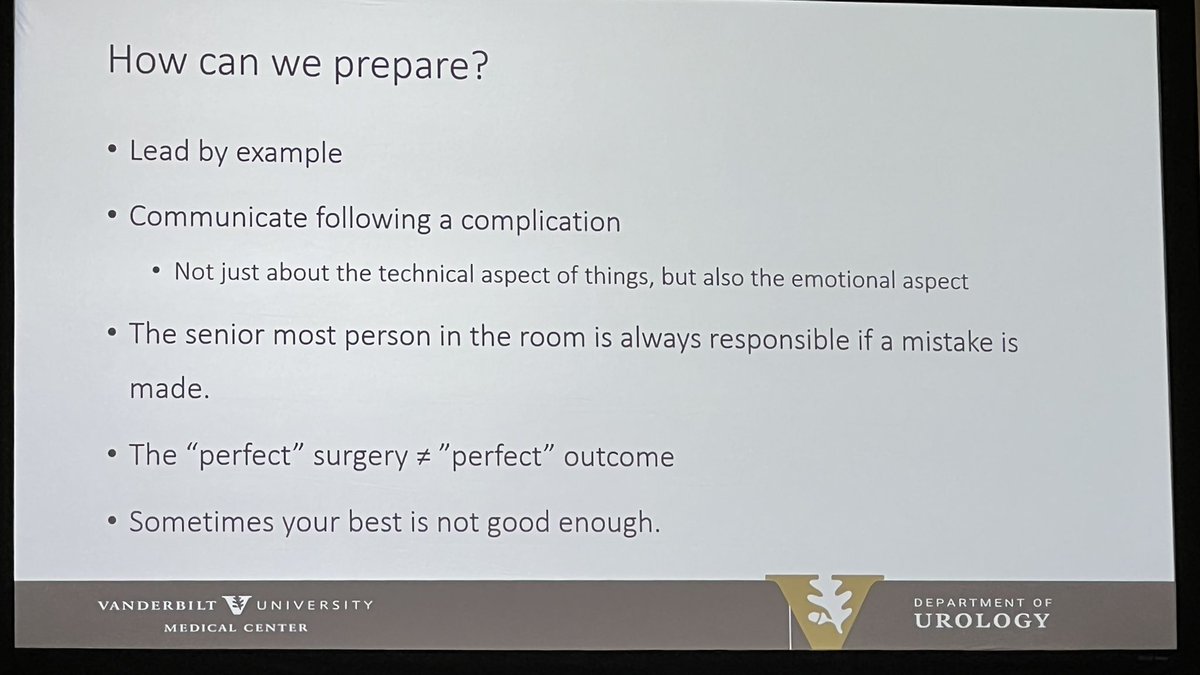 Gina M. Badalato (@gmbadalato) on Twitter photo The amazing Amy Lukenbaugh <a href="/VUMCurology/">Vanderbilt Urology</a> presenting at the #AUA24 Resident’s Forum on coping with surgical complications.
An important and understudied topic. The amazing Amy Lukenbaugh <a href="/VUMCurology/">Vanderbilt Urology</a> presenting at the #AUA24 Resident’s Forum on coping with surgical complications.
An important and understudied topic.