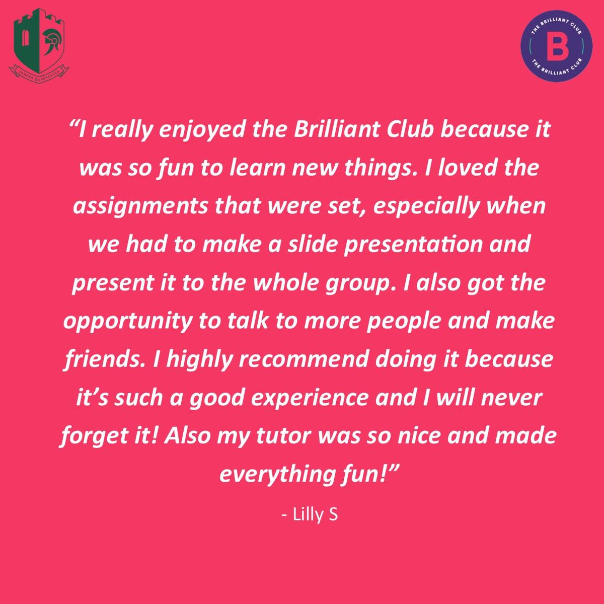 Our Brilliant Club scholar students were filled with joy as they opened their results, having completed a 6-week course of university style learning involving a 2000-word assignment and slide presentation. Well done on these fantastic results! #ambition