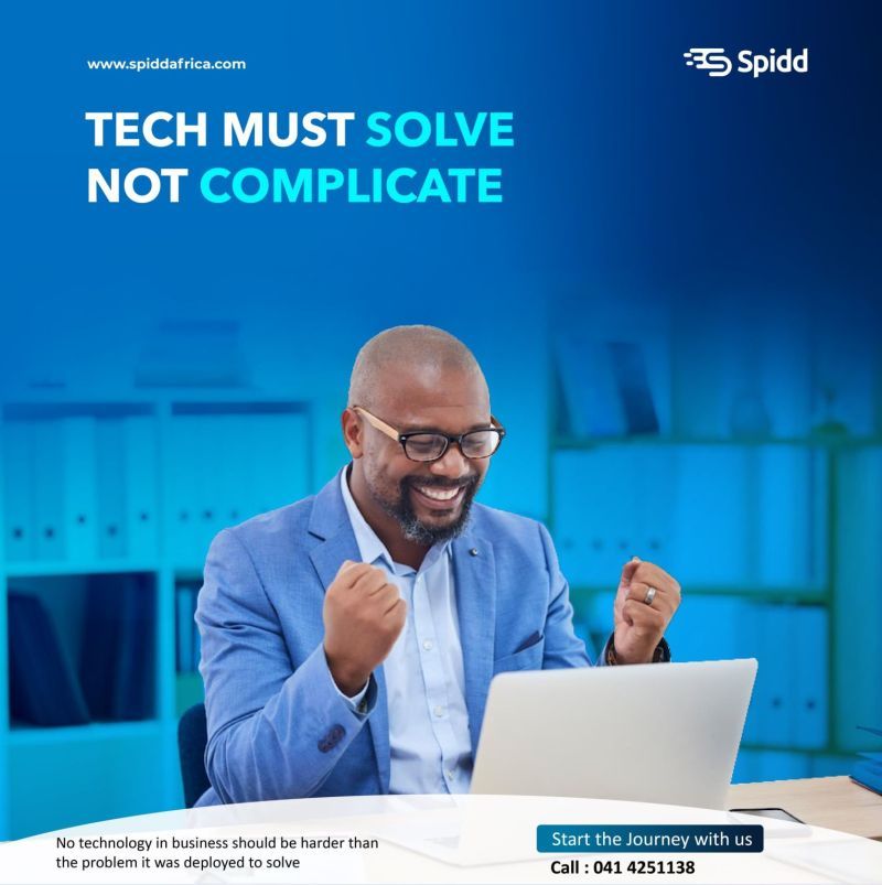 The purpose of technology is to simplify, not complicate, the work process. At Spidd Africa, we're committed to providing easy-to-use solutions that help businesses grow. Visit: spiddafrica.com for more information or Call: 0414251138 #technologysimplified #easytouse