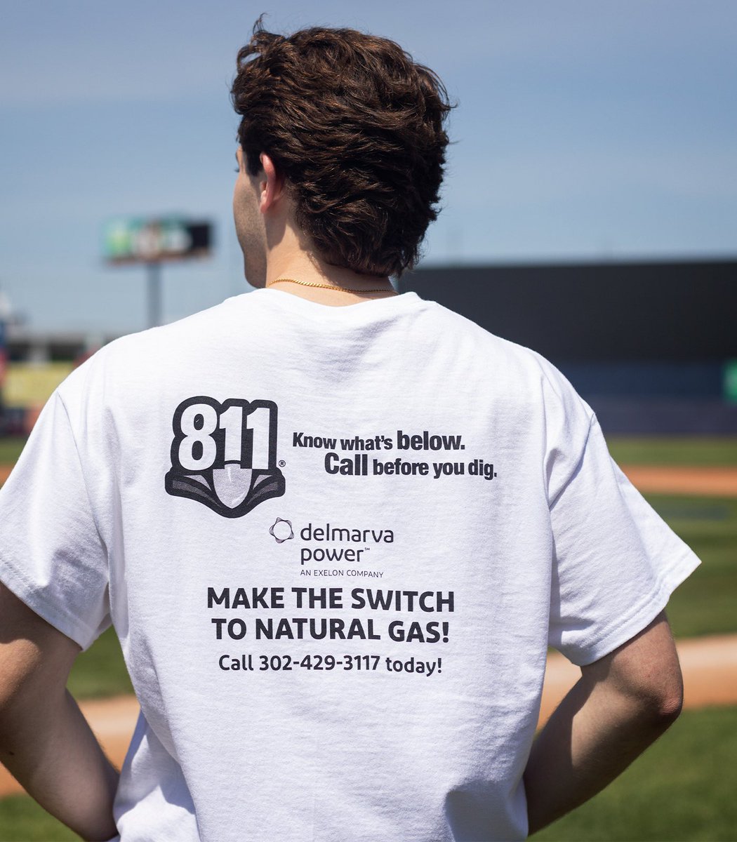 First 𝟏,𝟎𝟎𝟎 fans through the gates tonight will receive this 𝘴𝘱𝘰𝘰𝘬𝘺 t-shirt 👻🧟‍♀️🧛‍♂️🎃 Presented by @DelmarvaConnect’s Call 811 Night