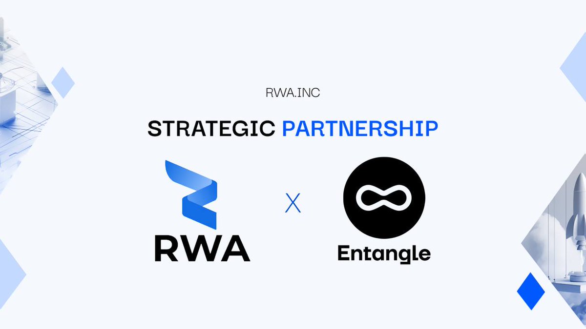 🚀Huge Partnership News!

@RWA_inc_ is proud to announce our latest strategic partnership with blockchain hub and DeFi ecosystem,  @Entanglefi.

RWA seeks to integrate @Entanglefi interoperability throughout the asset #tokenization markets to deepen #liquidity and adoption

Users