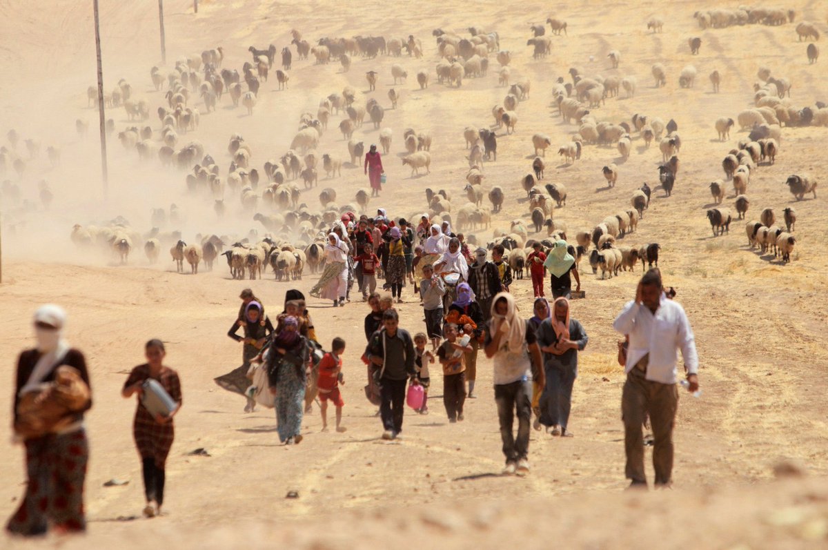 In 2014, ISIS committed genocide against Yazidis: ▪️400,000 fled their homes ▪️200,000 still live in camps ▪️10,000 men, women, children killed ▪️6,000 women and children captured ▪️2,700+ still missing Where is the “revolution” from college campuses to get these innocent…