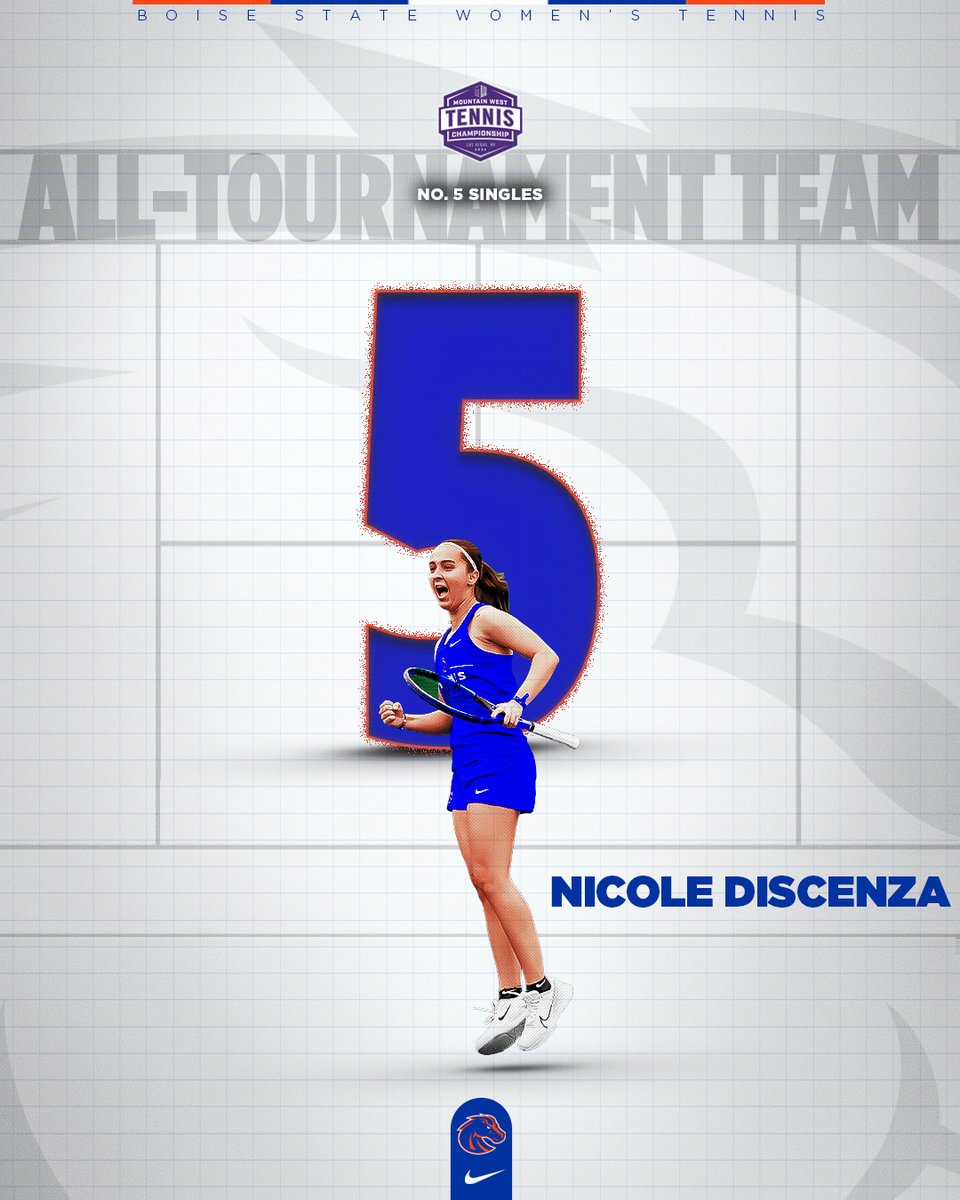 𝐌𝐎𝐔𝐍𝐓𝐀𝐈𝐍 𝐖𝐄𝐒𝐓 𝐀𝐋𝐋-𝐓𝐎𝐔𝐑𝐍𝐀𝐌𝐄𝐍𝐓 𝐓𝐄𝐀𝐌 🎾

Congratulations to Nicole Discenza for being honored at the No. 5 Singles position!

🔗boi.st/4aZaeZW

#BleedBlue | #WhatsNext