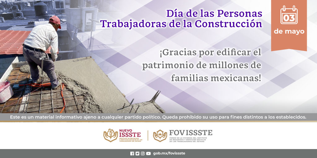 Felicidades a quienes trabajan en las construcciones y han colaborado para que las familias mexicanas tengan una #ViviendaDigna