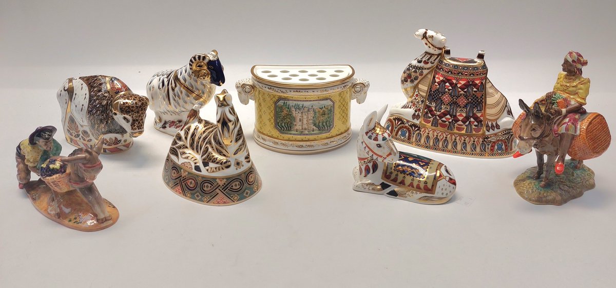 CONSIGNED TODAY for our upcoming May auction 16- 21 May Two unusual Beswick models a selection of high-quality Royal Crown Derby paperweights and a rare Royal Crown Derby Bough pot This is one of just 100 produced comes boxed with a certificate rchurchill@hansonsauctioneers.co.uk