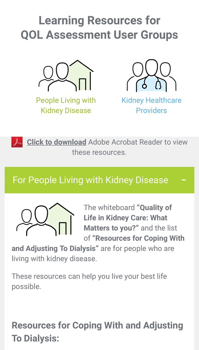 From the joint CANA @cansolveckd @CSNSCN joint session 

This is a very useful resource guide for people struggling to cope with dialysis 

(Canadian resources)

healthyqol.com/kidney#for-hea…

#CSNAGM