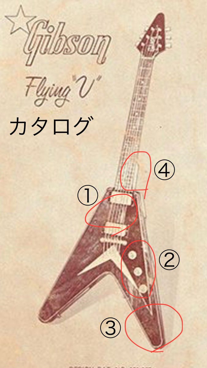 1958年ギブソン•コリーナvについて調べてみました。 Flying V のヒストリー本より 翻訳すると、それは興味深い内容。 •プロトタイプはマホガニーで製作 •社長マッカーティがコリーナで指示 •全く売れなかった 以下、長文の翻訳になりますw