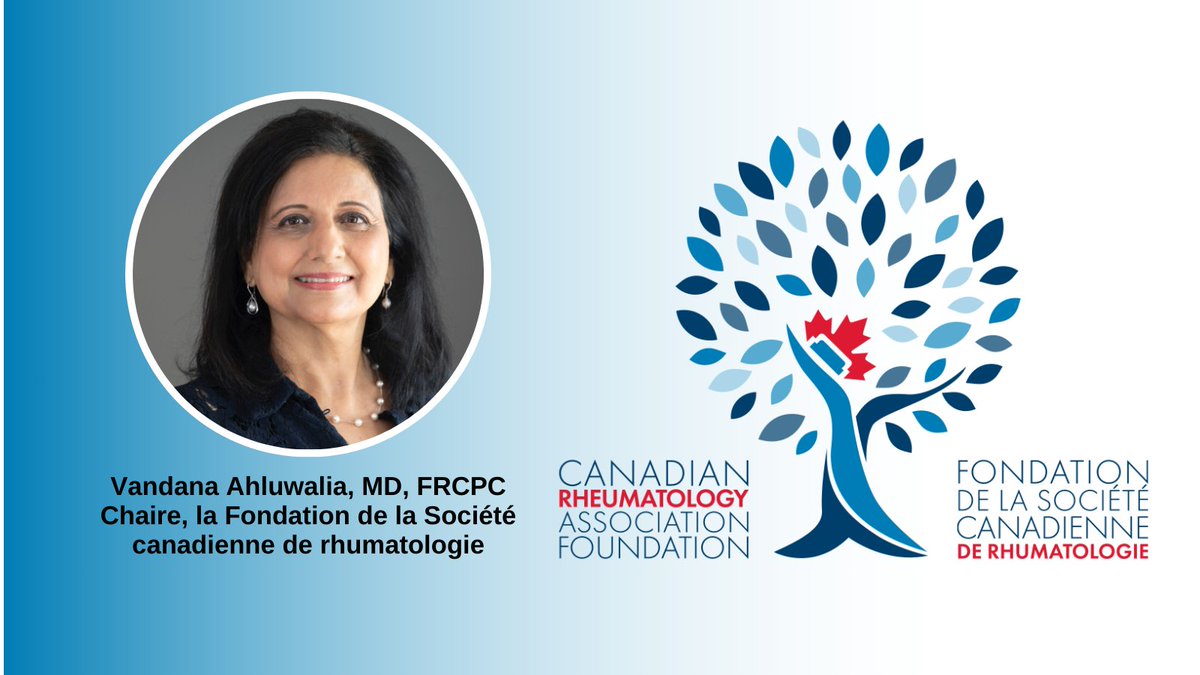 La Dre Vandana Ahluwalia, présidente de la FSCR, est une pionnière : ancienne chef chez William Osler Health, élue rhumatologue de l’année et rhumatologue communautaire de l’année, championne reconnue des modèles de soins et de l’optimisation DME. crafoundation.ca/fr/a-propos-de… #FSCR