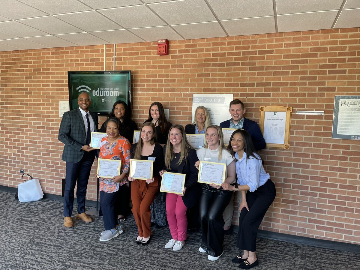 Congratulations to our @charmeckschools recruiting team! Their stellar work earned them recognition as an @unccharlotte Employer of the Year. #greatplacetowork
