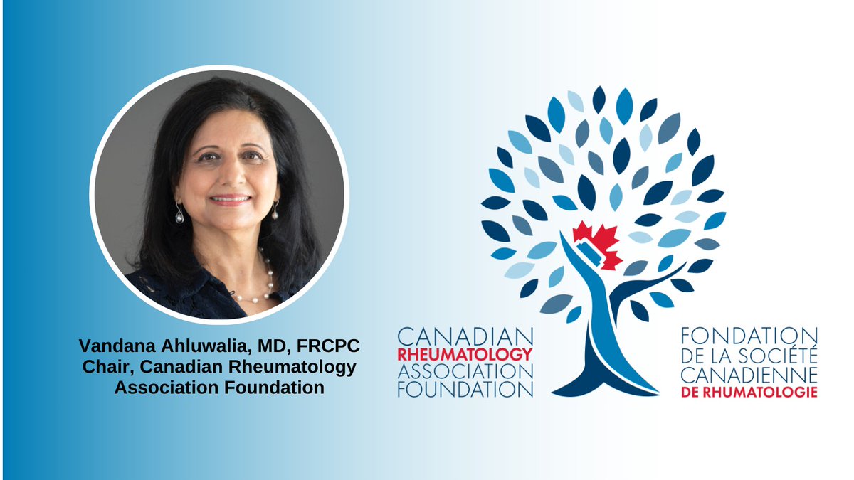 The Chair of CRAF, Dr. Vandana Ahluwalia is a rheumatology trailblazer! Former Chief at William Osler Health System, she champions EMR optimization & models of care and has been Rheumatologist of the Year & Community Rheumatologist of the Year. 🔗crafoundation.ca/about-the-foun… #CRAF