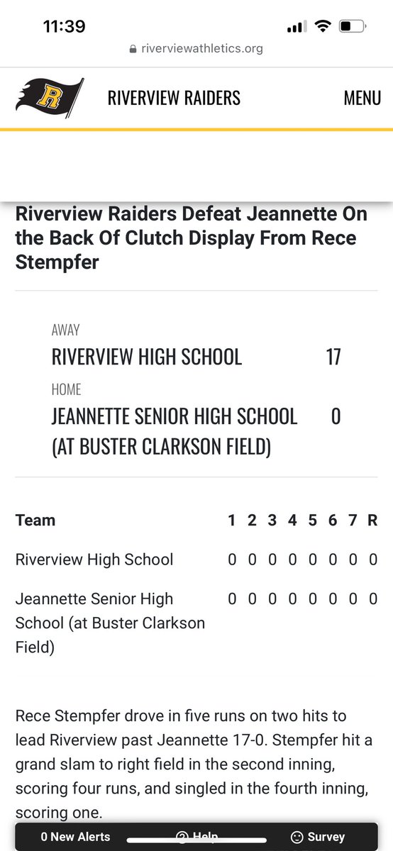 Atta boy <a href="/ReceStempfer/">Rece Stempfer</a> Way to swing the stick! 2025 OF/LHH from Riverview HS had a day!