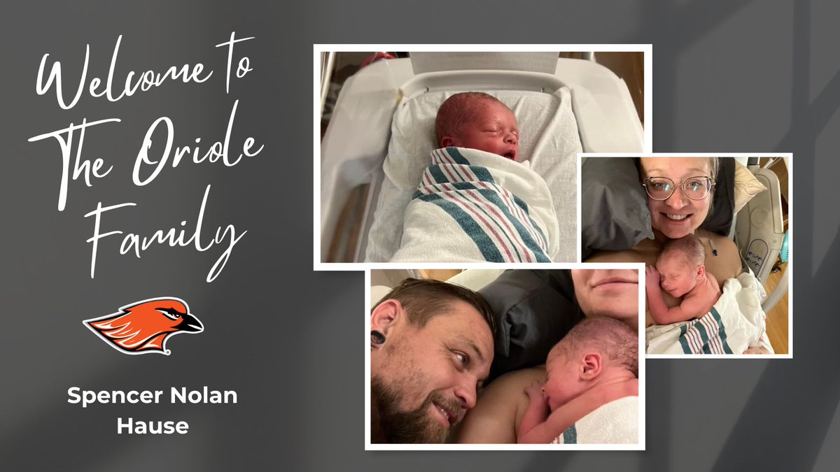 Our Oriole family just got bigger! Join us in giving a huge congrats to our gymnastics coach, Bobbi Hause on the arrival of her baby boy, Spencer Nolan! Welcome to the world, little one! Can't wait to see him tumble around the gym someday! @HUHS_Gymnastics