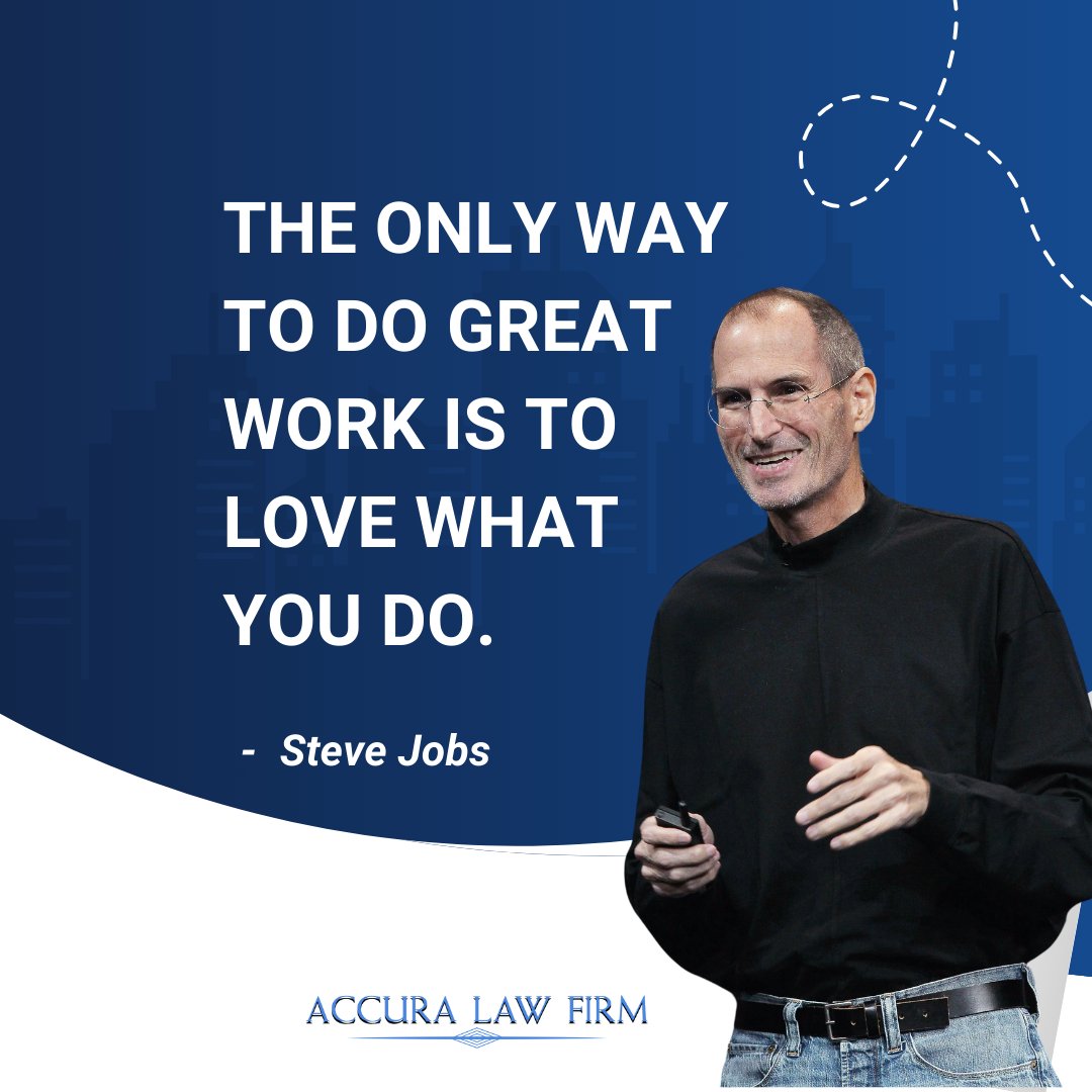 Steve Jobs famously believed that to achieve greatness in your work, you must wholeheartedly love what you do, letting passion drive your endeavors.

#GreatWork #PassionDriven #SteveJobsWisdom #LoveWhatYouDo #AchieveGreatness #FollowYourPassion #WorkWithPurpose #Inspiration