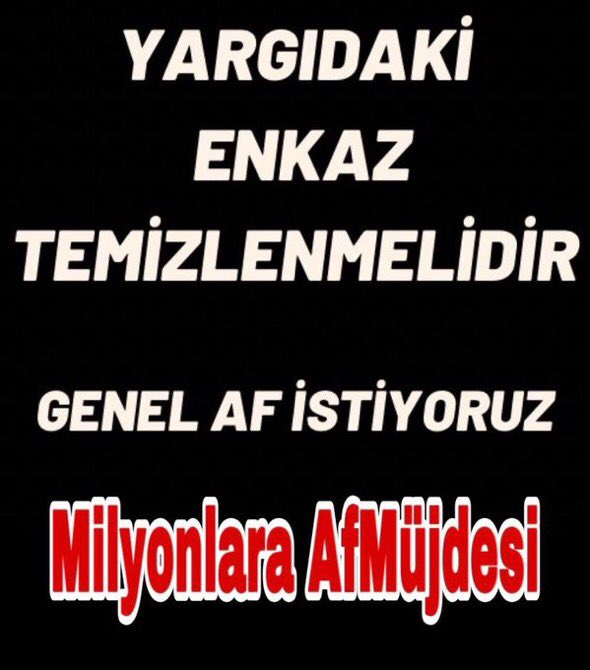 #HalkınisteğiGenelAf #GenelAf