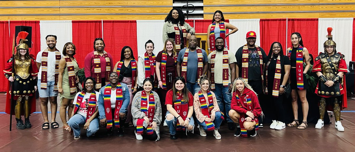 🎓As part of Countdown to Commencement, we celebrated our graduates who are eligible to receive the Inclusion Kente Stole! #IUSBGrad24