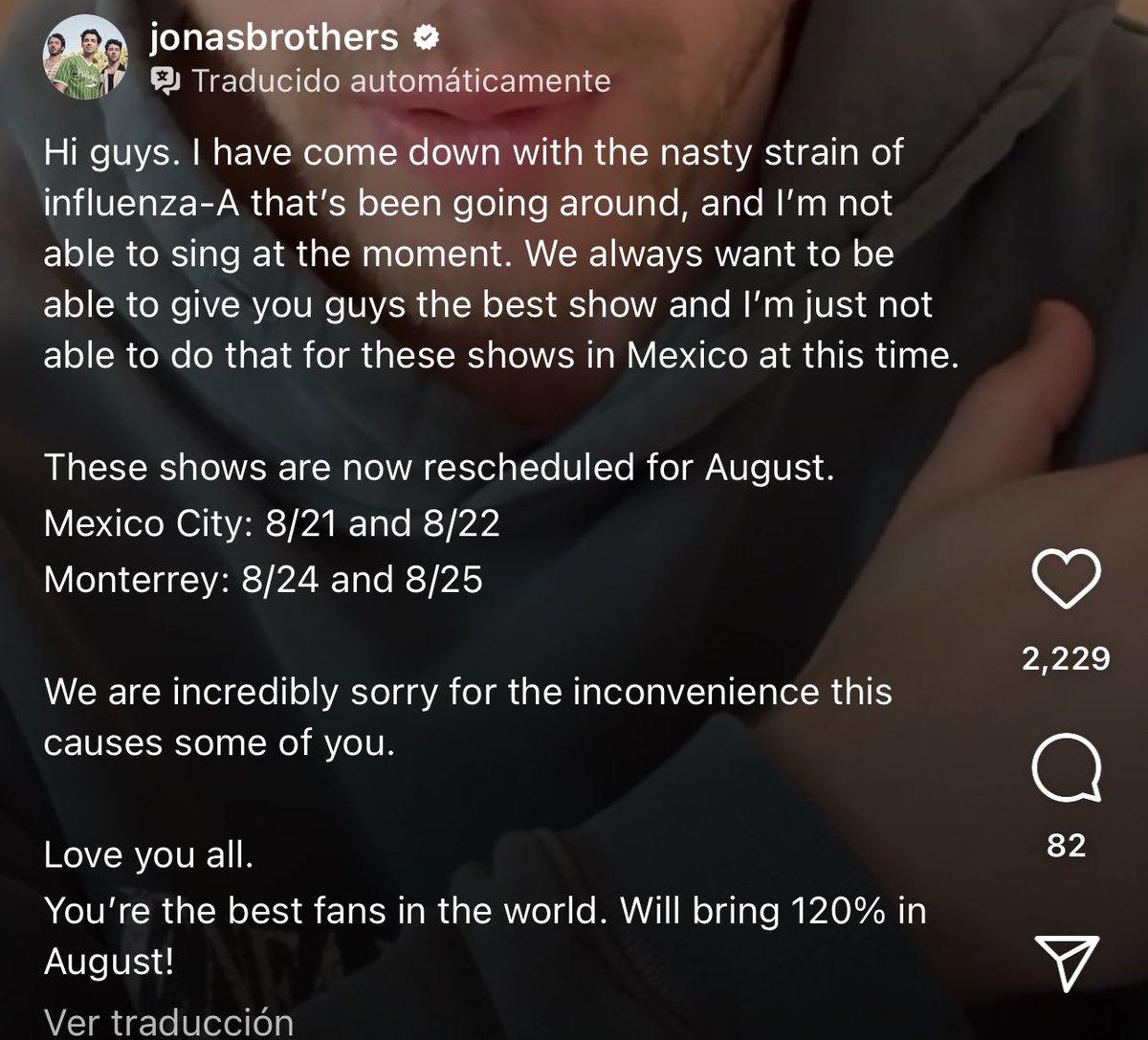 🚨Jonas Brothers POSTPONEN FECHAS 

Por Influenza de Nick, las fechas de Joans Brothers se mueven:

📍CDMX: 21 y 22 de agosto
📍MTY: 24 y 25 de agosto

⚠️Estaremos actualizando información.

#JonasBrothers #ticketelhamster 🐹