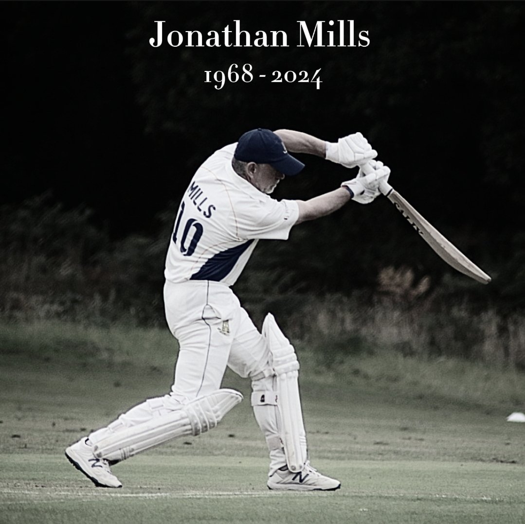 We are heartbroken to announce the passing of Jonathan Mills. A true gentleman and a fine cricketer, 'Millsy' was one of the best club men going around and will be sorely missed by all at Brookweald. Our love and prayers go out to Millsy's family and friends at this time.