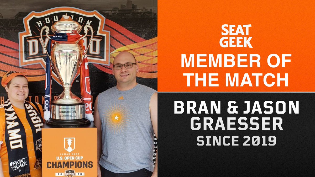 We are excited to honor Bran and Jason Graesser as our @SeatGeek Member of the Match!
Their favorite memory is attending games with our nieces, nephews, and foster kids.