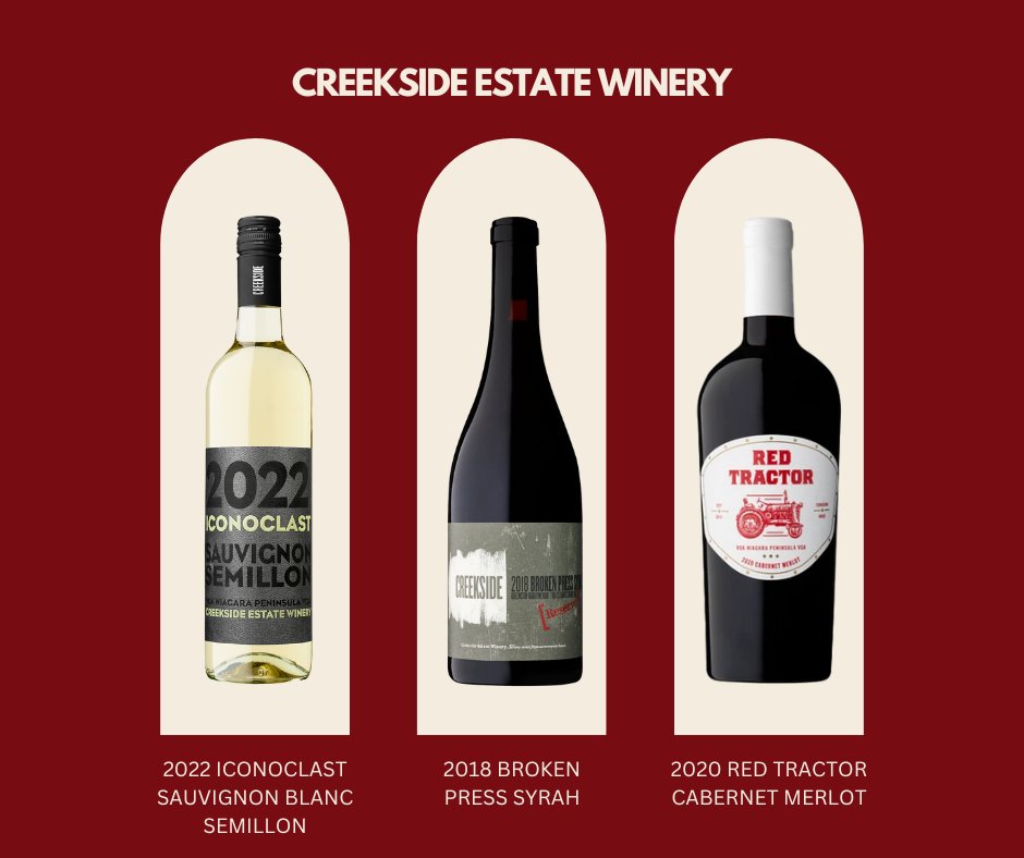 There's still time to explore @CreeksideWine's distinguished collection. Their signature Iconoclast Sauvignon Blanc Semillon and Broken Press Syrah are among the most awarded wines in Ontario. Shop Creekside wine now & get #freeshipping: bit.ly/498zcUU
