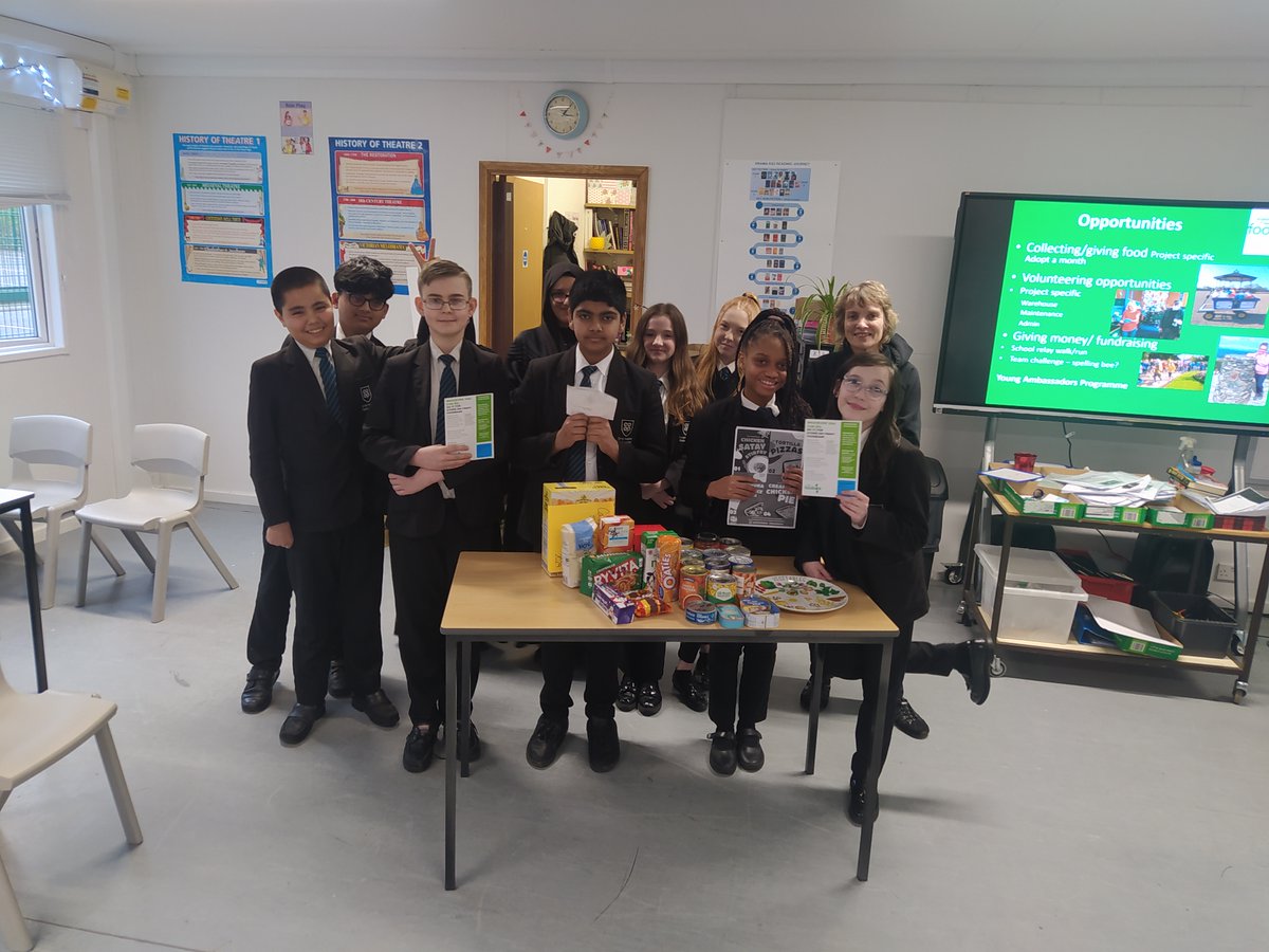 We're so proud of our brilliant students! Every tutor group had a fantastic presentation in the @FirstGive final & had completed such thoughtful social action. Well done to EVERYONE in the year group, and especially to 8SL who have won the extra £1000 for @OnFoodbank