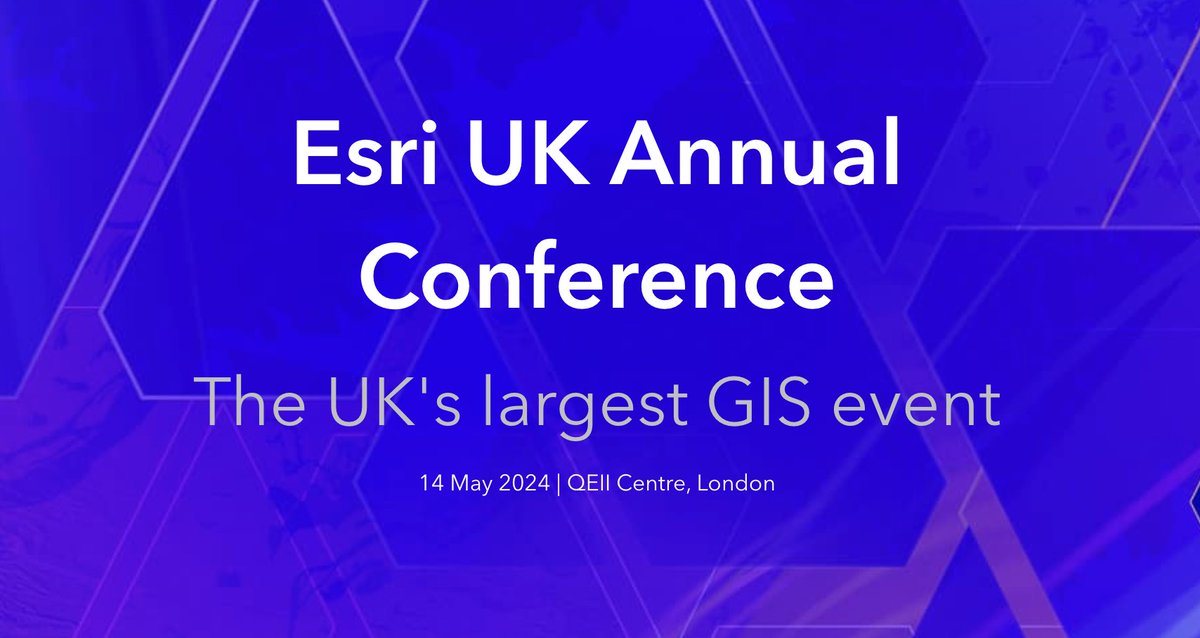 We'll be at the @esriuk Annual Conference on 14 May at the QEII Centre in London, discussing how we use GIS to enhance our work. #ESRIUK will bring together over 2,500 GIS enthusiasts to share knowledge and expertise. If you're visiting come & say hi 👋 esriuk.com/en-gb/about/ev…