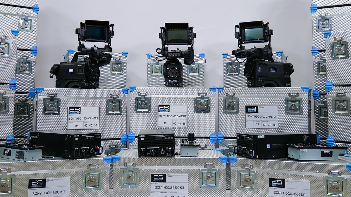 ES Broadcast Hire (@esbroadcasthire) on Twitter photo Meet the latest additions to the ES Broadcast Hire Sony family - 42 <a href="/sonyproeurope/">Sony | Professional Europe</a> HDC-3500s, freshly delivered alongside 8 HDCU-5500s and 2 HDCU-5000s. Our Sony fleet just got even bigger, taking us over 100 3500s!
Read more: esbroadcasthire.com/sony-hdc-3500-… Meet the latest additions to the ES Broadcast Hire Sony family - 42 <a href="/sonyproeurope/">Sony | Professional Europe</a> HDC-3500s, freshly delivered alongside 8 HDCU-5500s and 2 HDCU-5000s. Our Sony fleet just got even bigger, taking us over 100 3500s!
Read more: esbroadcasthire.com/sony-hdc-3500-…