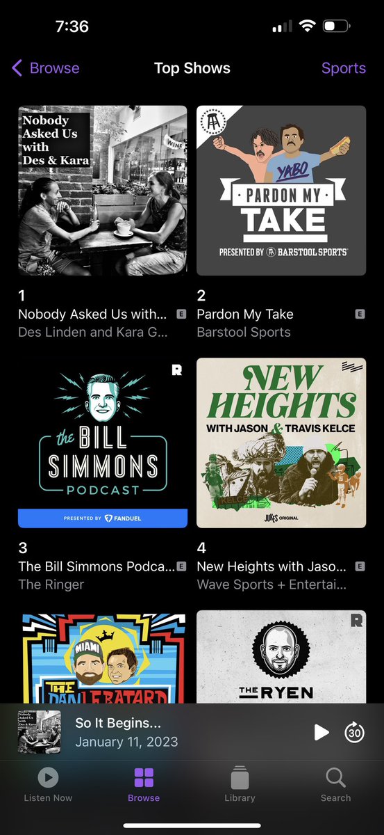 Don’t worry guys. @des_linden and I have hit #1 on apple sports podcasts and we will still talk to you even if you don’t subscribe to Nobody Asked Us.