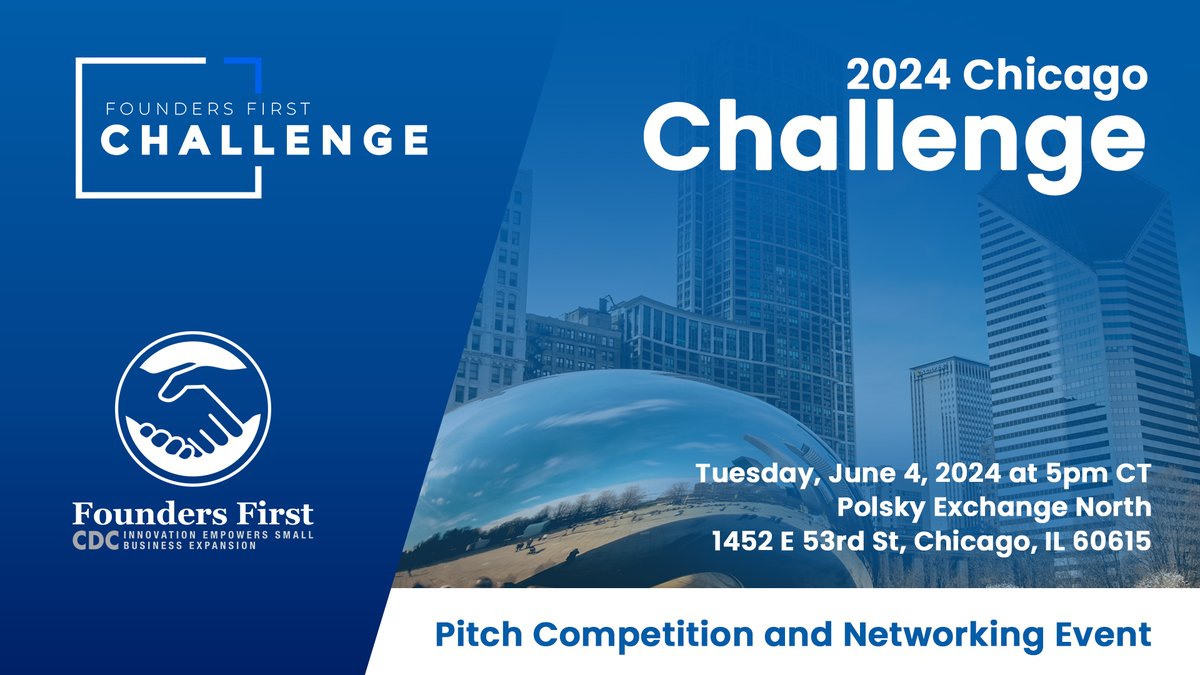 Join us in Chicago, IL on June 4, 2024, for an exciting event: the 2024 Chicago Challenge Pitch Competition, where our Challenge program graduates will showcase their business ventures. Reserve your spot: lnkd.in/g7fD5iRP #chicagobusiness #chicagoentrepreneur