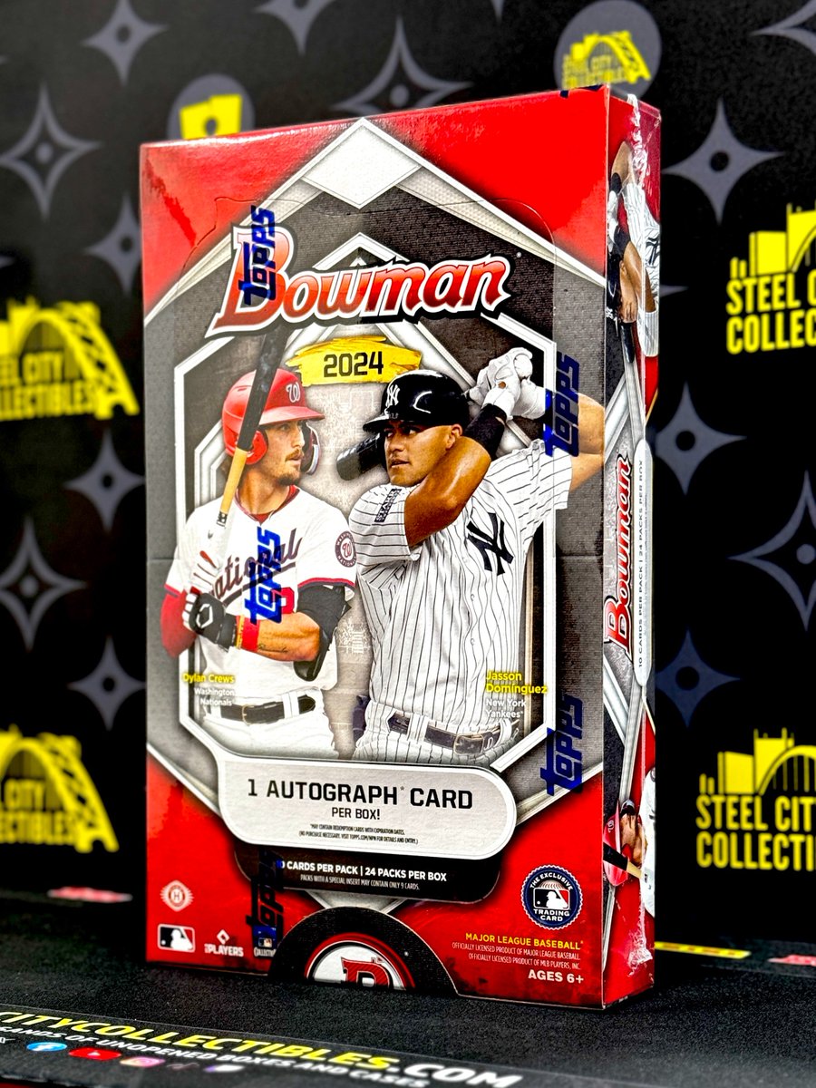 ⚾️ GIVEAWAY ⚾️

RETWEET, LIKE, & FOLLOW @SCCTradingCards for your chance to win this 2024 Bowman Baseball Hobby Box!

Want extra entries? Get 1 additional entry for each friend you tag in the comments!

#Bowman #Topps