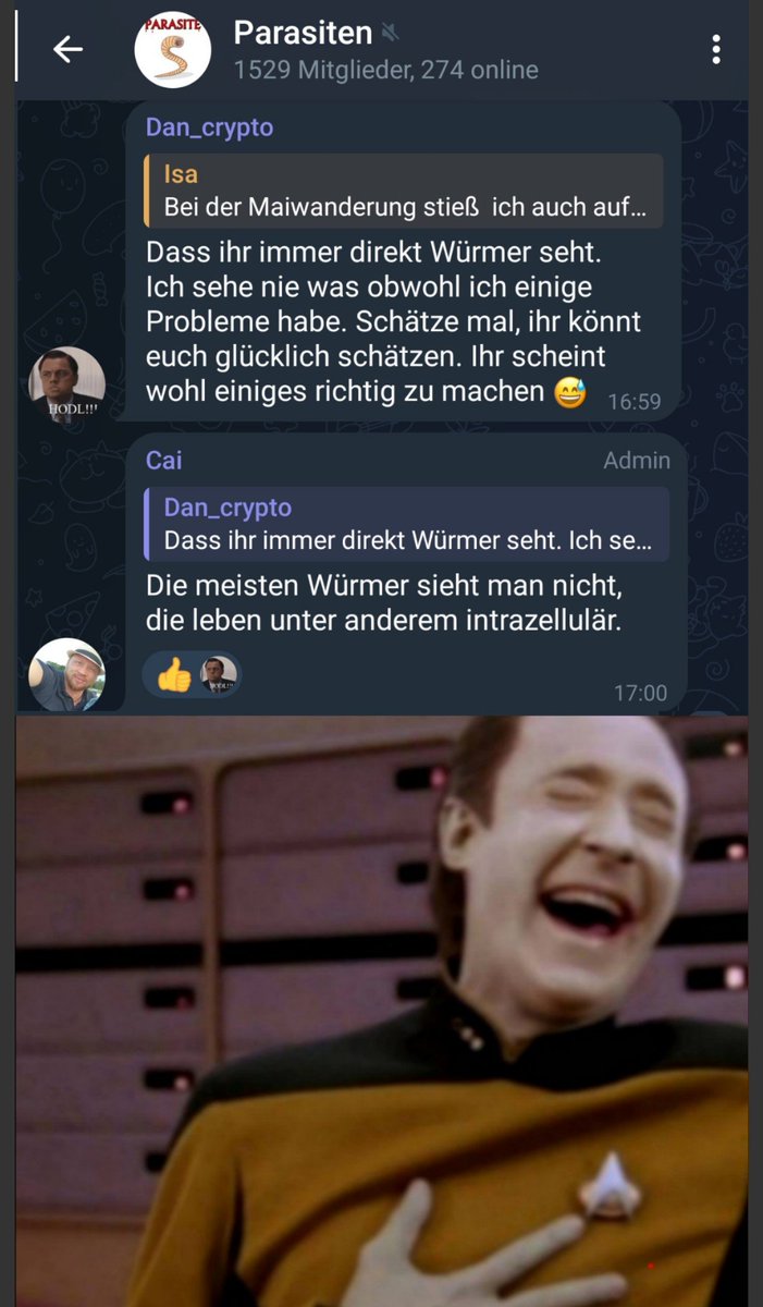 Wer kennt sie nicht, die intrazellulären Würmer 🤡🤡😁😁😁😁