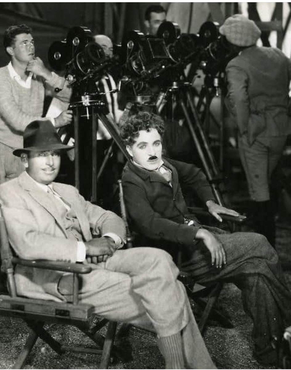 Fairbanks and Chaplin, 1927.