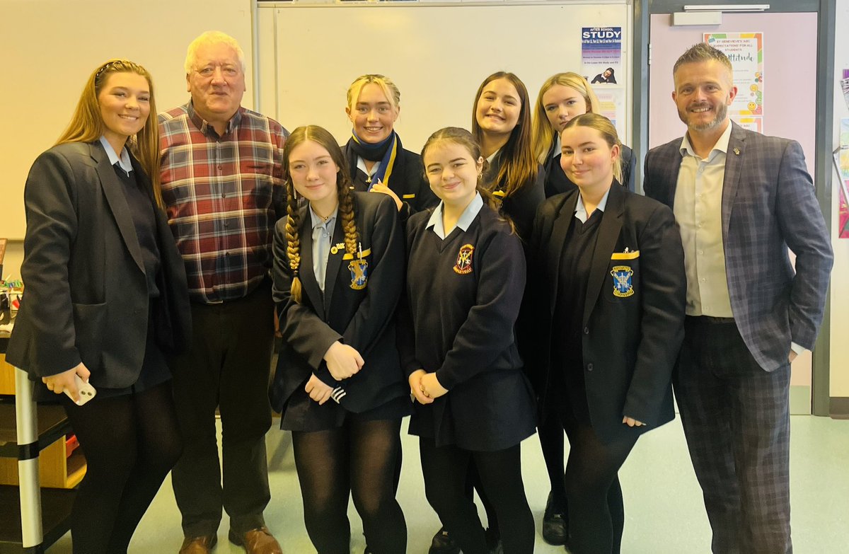 Catch up visit to St Genevieve’s High School Belfast and it was even better to share the time and space with my friend and former MLA @PatCatney