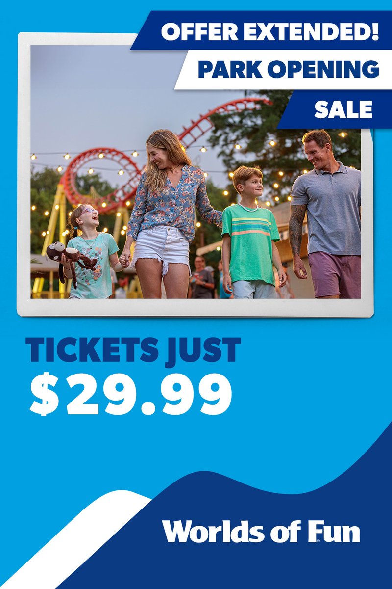 OFFER EXTENDED! Take advantage of our Park Opening Sale with tickets starting at just $29.99. This offer ends tonight at midnight. BUY HERE: bit.ly/3D8fgTs